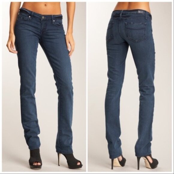 PAIGE Denim - PAIGE‎ Blue Heights | Very Dark Denim | Sz 27 | Straight Leg | Low Rise | Y2K
